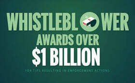 Picture of whistleblower awards  over $1 Billion