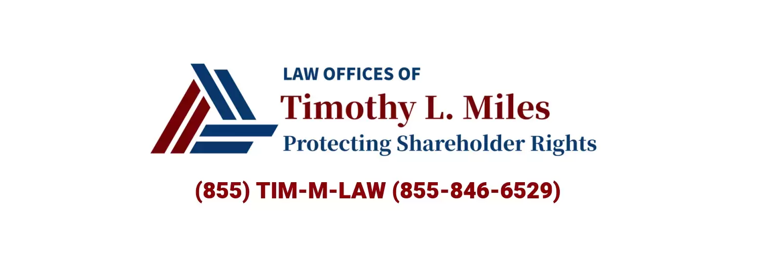 Ozempic lawsuit: Law firm logo for Law Offices of Timothy L. Miles, blue and red, protecting shareholder rights