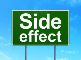 sign on road that says side effects in white against green background used illustratively in trulicity lawsuit